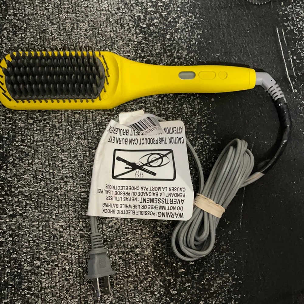 Dry bar hair straightener styler comb